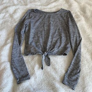 American Eagle size small soft and sexy grey longsleeve top
